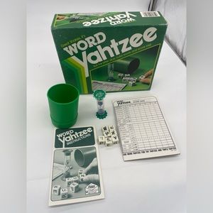 VINTAGE 1982 Board Game Word Yahtzee by Milton Bradley